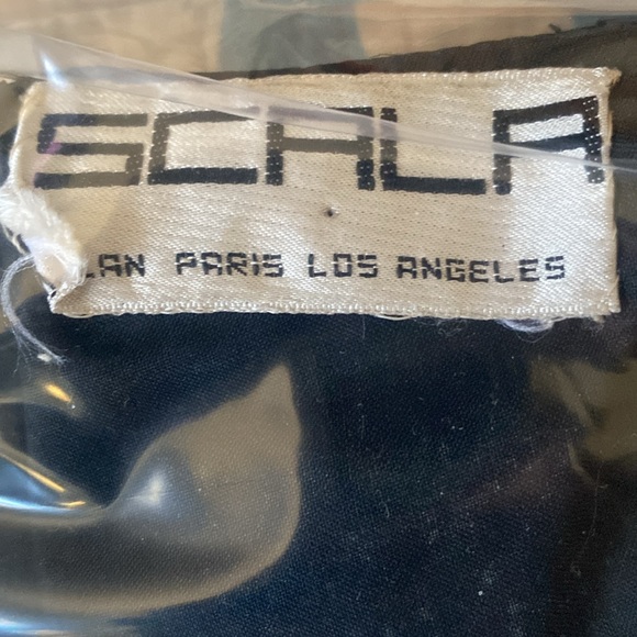 Vtg Scala Milan Paris LA Beaded Sequin Blk Silk SS Dress Size M India Semi Sheer - Picture 11 of 12